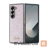Aizmugurējais vāciņš Guess  Guess 4G Glitter Script Case for Samsung Galaxy Z Fold 6 - Pink 