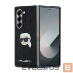 Aizmugurējais vāciņš Karl Lagerfeld  Karl Lagerfeld Saffiano Monogram Head Pin Case for Samsung Galaxy Z Fold 6 - Black 