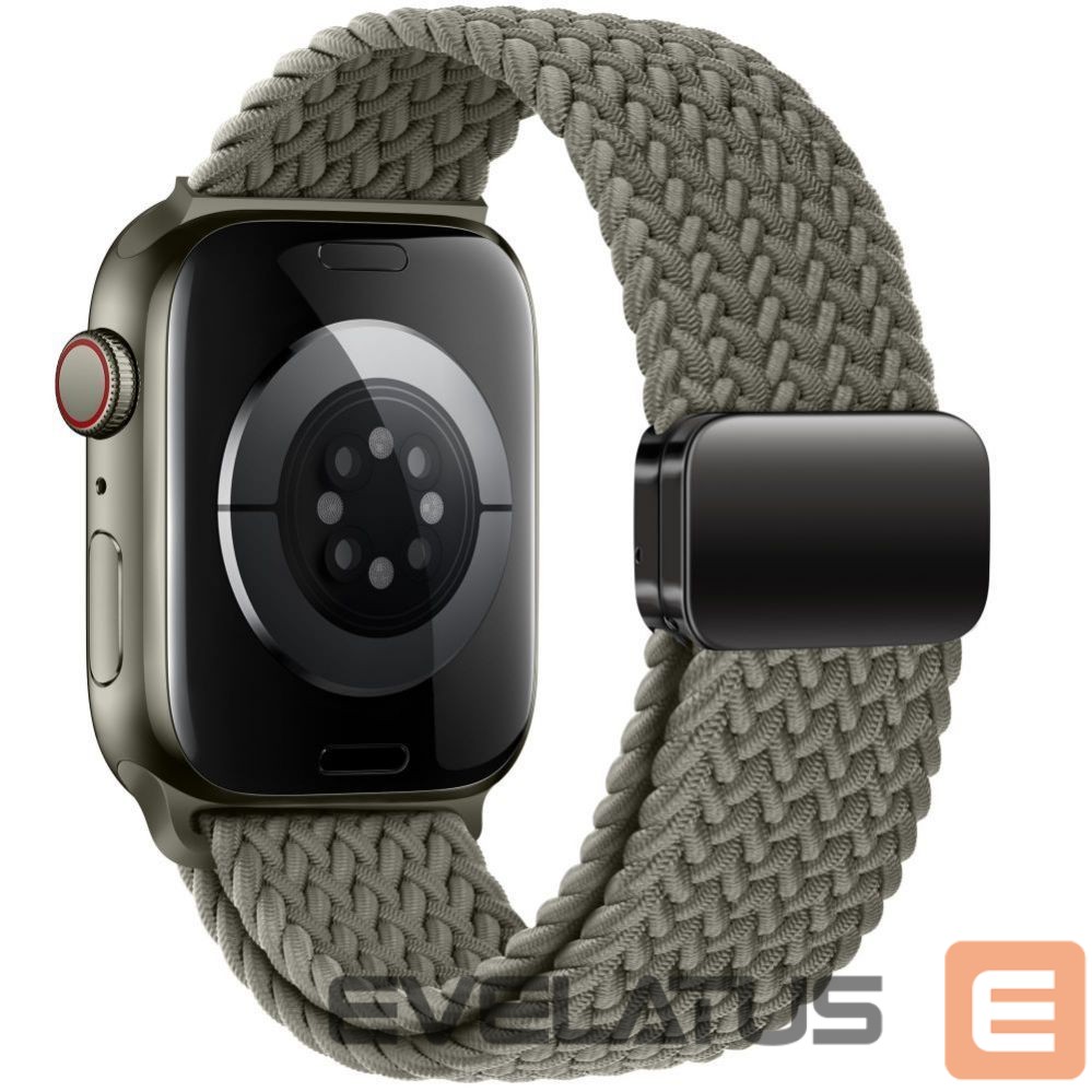 Cits mobilo telefonu aksesuārs Tech-Protect Tech-Protect Nylonmag Strap for Apple Watch 4 / 5 / 6 / 7 / 8 / 9 / SE / Ultra 1 / 2 (42 / 44 / 45 / 49 MM) - Green