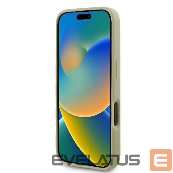 Aizmugurējais vāciņš Guess Guess Fixed Glitter Big 4G Case for iPhone 16 Plus - Gold