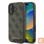 Aizmugurējais vāciņš Guess  Guess 4G Classic iPhone 16 Case - Brown