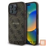 Aizmugurējais vāciņš Guess  Guess 4G Ring Classic Logo MagSafe Case for iPhone 16 Pro Max - Brown 