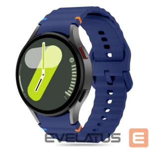 Cits mobilo telefonu aksesuārs Tech-Protect  Tech-Protect Silicone Sport Strap for Samsung Galaxy Watch 4 / 5 / 5 Pro / 6 / 7 / FE - Blue 