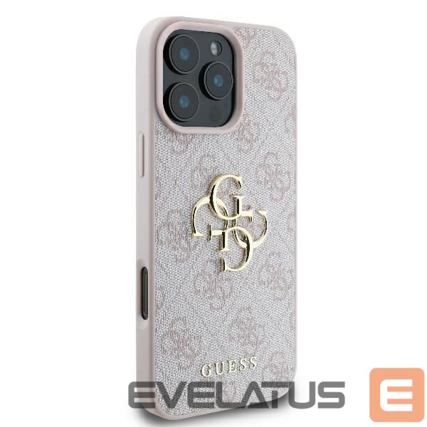 Cits mobilo telefonu aksesuārs Guess Guess 4G Big Logo Case for iPhone 16 Pro - Pink