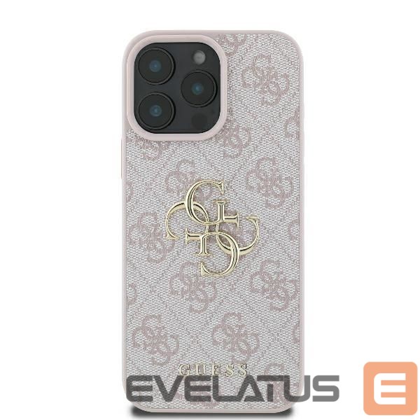 Cits mobilo telefonu aksesuārs Guess Guess 4G Big Logo Case for iPhone 16 Pro - Pink