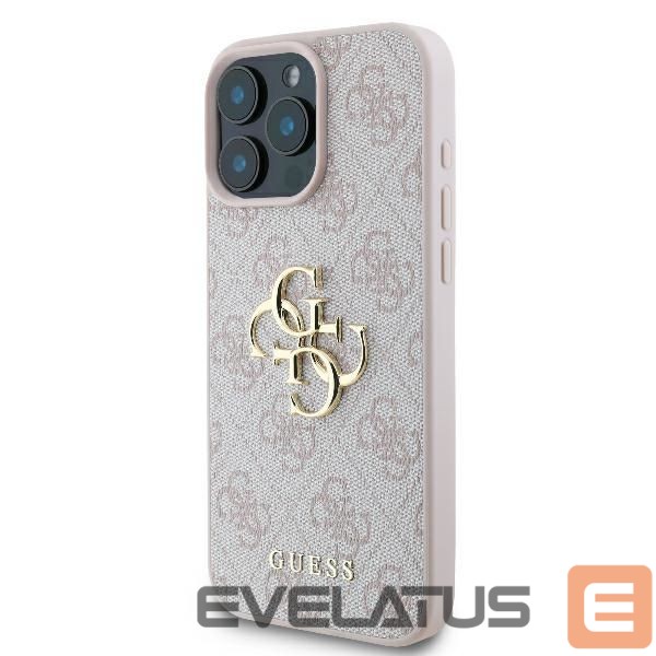 Cits mobilo telefonu aksesuārs Guess Guess 4G Big Logo Case for iPhone 16 Pro - Pink