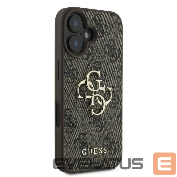 Cits mobilo telefonu aksesuārs Guess Guess 4G Big Logo iPhone 16 Case - Brown