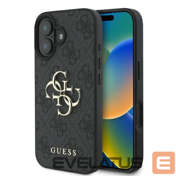 Cits mobilo telefonu aksesuārs Guess Guess 4G Big Logo Case for iPhone 16 - Black