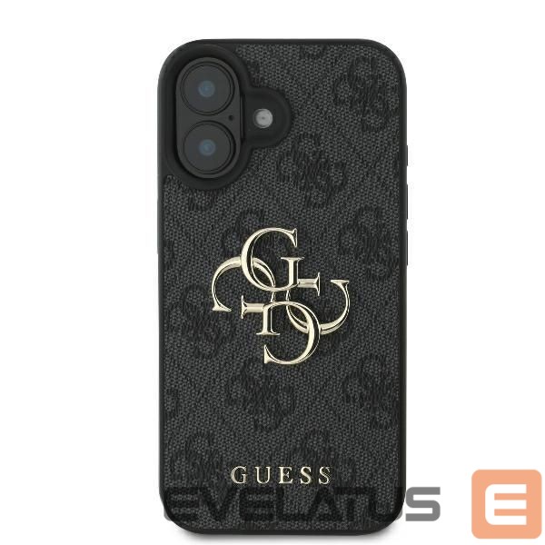 Cits mobilo telefonu aksesuārs Guess Guess 4G Big Logo Case for iPhone 16 - Black
