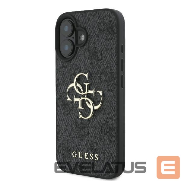 Cits mobilo telefonu aksesuārs Guess Guess 4G Big Logo Case for iPhone 16 - Black