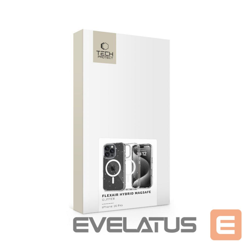 Cits mobilo telefonu aksesuārs Tech-Protect Tech-Protect FlexAir Hybrid MagSafe Case for iPhone 16 Pro - Clear