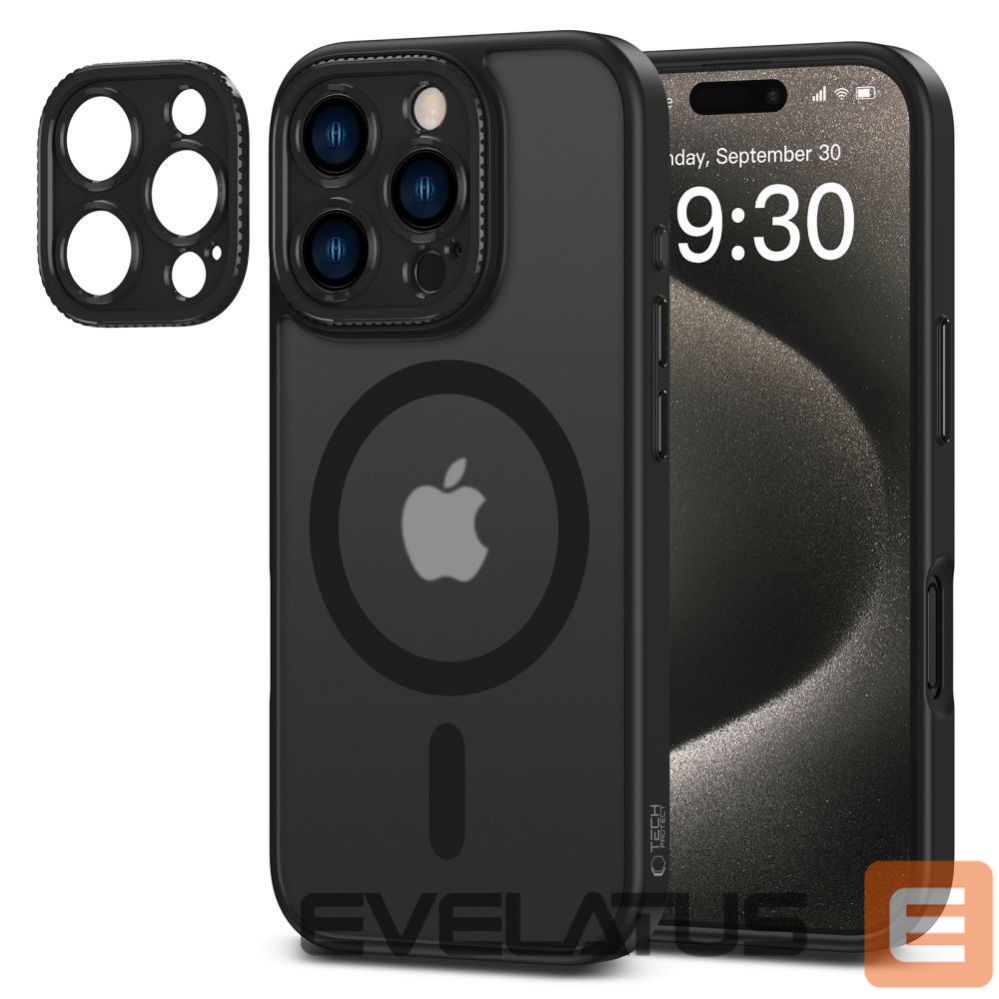 Cits mobilo telefonu aksesuārs Tech-Protect Tech-Protect MagCam MagSafe iPhone 16 Pro Max Case - Semi-Transparent