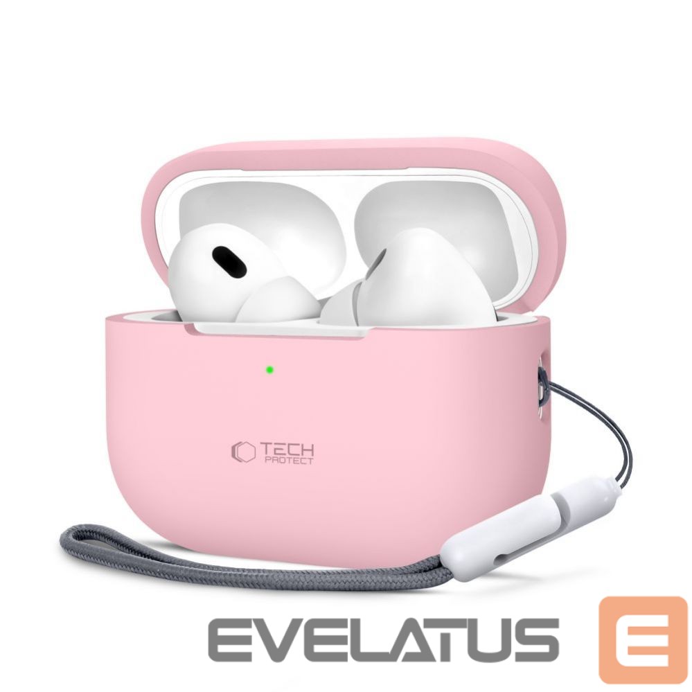 Cits mobilo telefonu aksesuārs Tech-Protect Tech-Protect Silicone Case for Apple AirPods Pro 1 / 2 - Pink