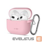 Cits mobilo telefonu aksesuārs Tech-Protect  Tech-Protect Silicone Hook Case for Apple AirPods 3 - Pink 