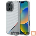 Cits mobilo telefonu aksesuārs BMW  BMW M Carbon Tricolor Line MagSafe Case for iPhone 16 Pro - Gray 