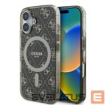 Cits mobilo telefonu aksesuārs Guess  Guess IML 4G Background MagSafe iPhone 16 Plus Case - Brown