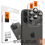 Cits mobilo telefonu aksesuārs Spigen  Spigen Optik Pro L-Series Glas.tR EZ Fit Tempered Glass for iPhone 14 Pro / Pro Max / 15 Pro / Pro Max / 16 Pro / 16 Pro Max / 17 Pro / 17 Pro Max - Black with Red Edge 