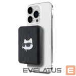 Cits mobilo telefonu aksesuārs Karl Lagerfeld  Karl Lagerfeld Powerbank inductive KLPB5FPGKSCHHK 16W 5000mAh black/black Choupette Head Pin MagSafe 