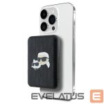 Cits mobilo telefonu aksesuārs Karl Lagerfeld  Karl Lagerfeld Powerbank inductive KLPB5FPGKSKCHK 16W 5000mAh black/black Karl&Choupette Head Pin MagSafe 