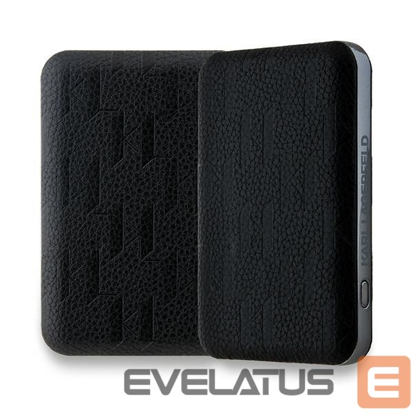 Cits mobilo telefonu aksesuārs Karl Lagerfeld Karl Lagerfeld Powerbank inductive KLPB5FPGKSKIHK 16W 5000mAh black/black Karl Head Pin MagSafe