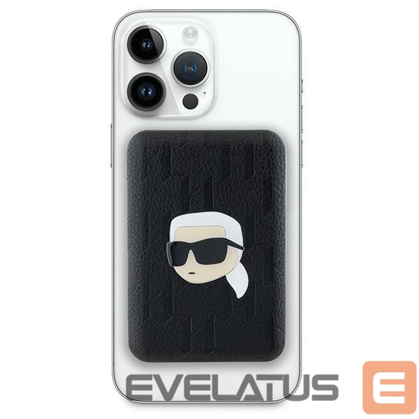 Cits mobilo telefonu aksesuārs Karl Lagerfeld Karl Lagerfeld Powerbank inductive KLPB5FPGKSKIHK 16W 5000mAh black/black Karl Head Pin MagSafe