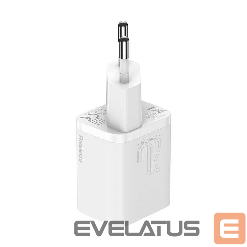 Adapteris Baseus Baseus Super Si Quick Charger 1C 20W (white)