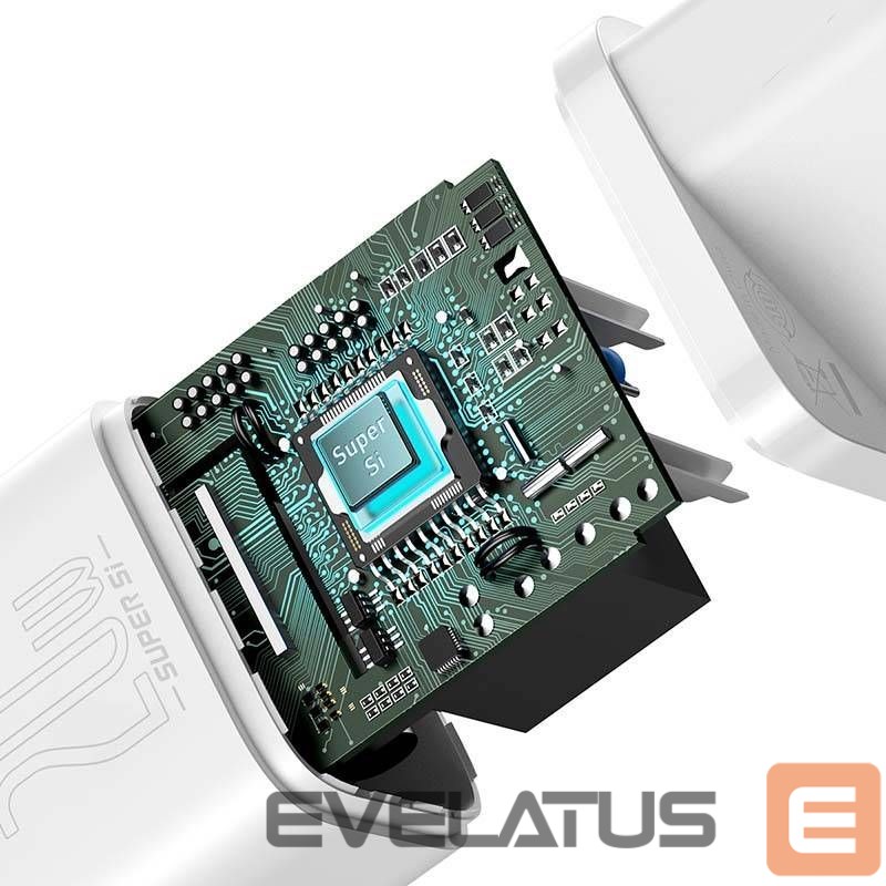 Adapteris Baseus Baseus Super Si Quick Charger 1C 20W (white)
