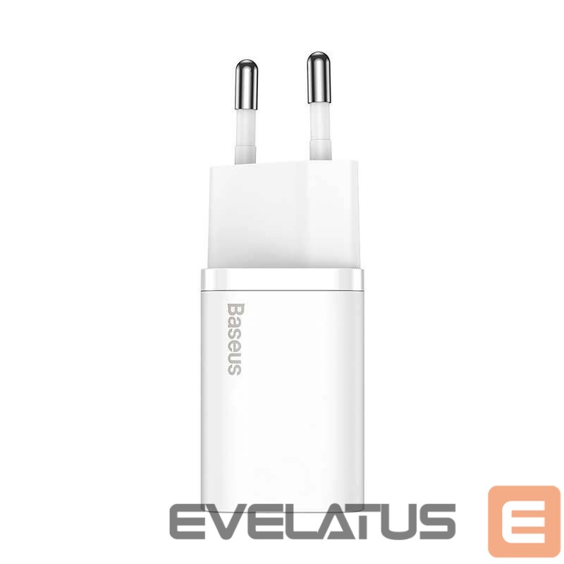 Adapteris Baseus Baseus Super Si Quick Charger 1C 20W (white)