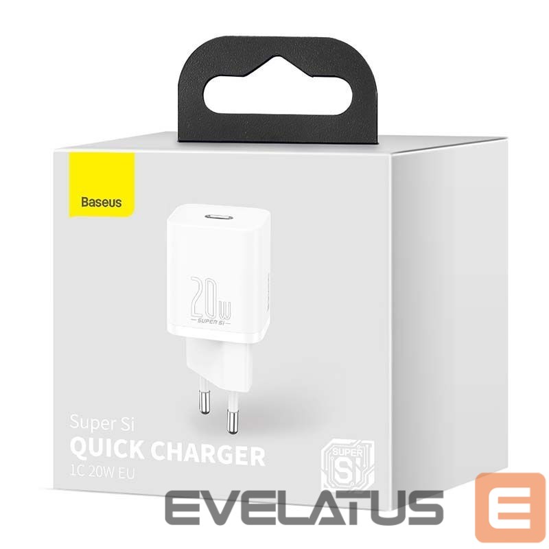 Adapteris Baseus Baseus Super Si Quick Charger 1C 20W (white)