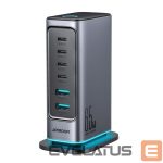 Kabelis Joyroom  Joyroom JR-TCM02 Multiport GaN Charger 65W EU 4x USB-C 2x USB-A - Dark Gray 
