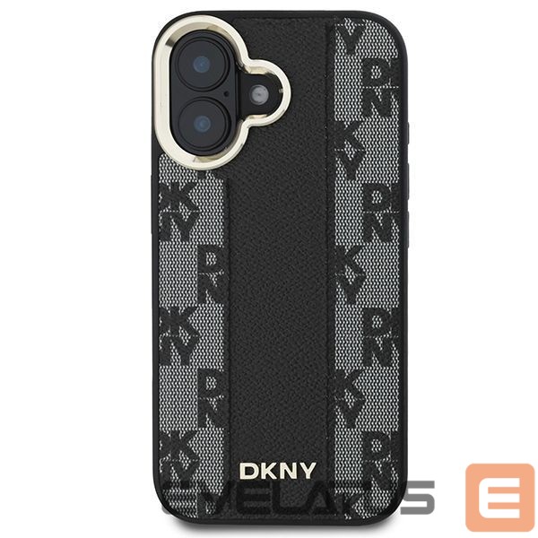 Cits mobilo telefonu aksesuārs DKNY DKNY Checkered Pattern Magsafe iPhone 16 Plus Case - Black