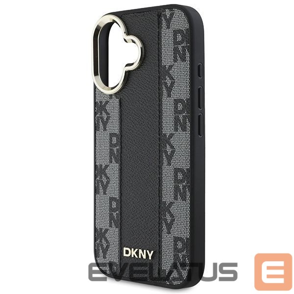 Cits mobilo telefonu aksesuārs DKNY DKNY Checkered Pattern Magsafe iPhone 16 Plus Case - Black