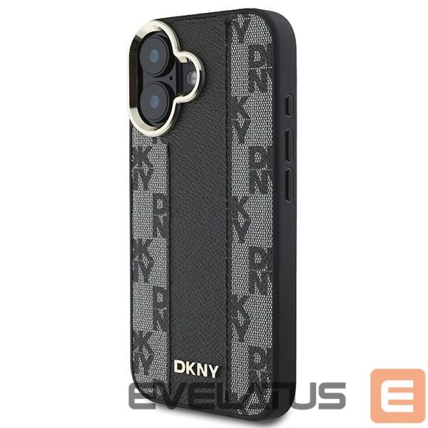 Cits mobilo telefonu aksesuārs DKNY DKNY Checkered Pattern Magsafe iPhone 16 Plus Case - Black