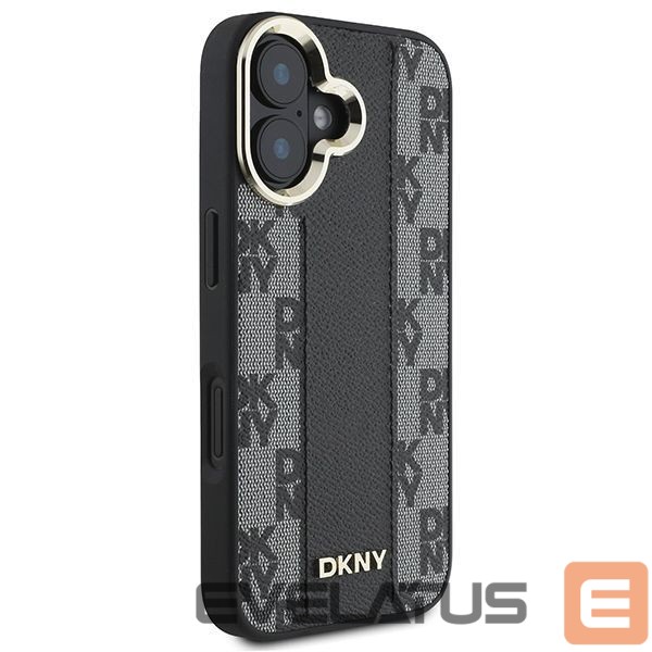 Cits mobilo telefonu aksesuārs DKNY DKNY Checkered Pattern Magsafe iPhone 16 Plus Case - Black