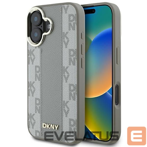 Cits mobilo telefonu aksesuārs DKNY DKNY Checkered Pattern Magsafe iPhone 16 Case - Beige