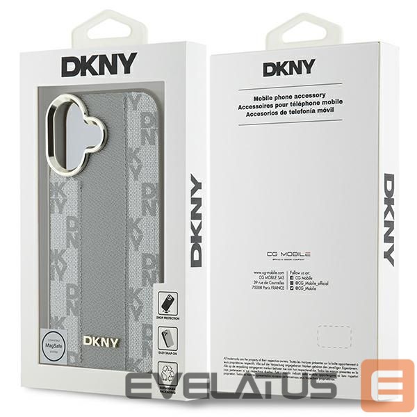 Cits mobilo telefonu aksesuārs DKNY DKNY Checkered Pattern Magsafe iPhone 16 Case - Beige