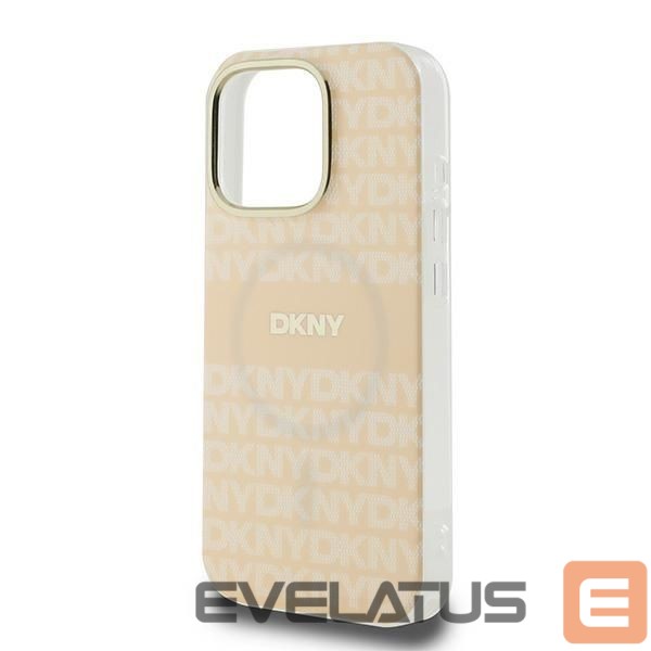 Cits mobilo telefonu aksesuārs DKNY DKNY Repeat Texture Pattern With Stripe iPhone 16 Pro Max Case - Pink