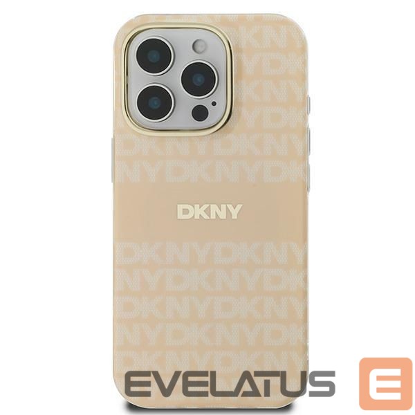 Cits mobilo telefonu aksesuārs DKNY DKNY Repeat Texture Pattern With Stripe iPhone 16 Pro Max Case - Pink