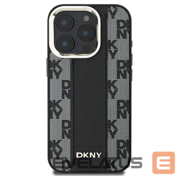 Cits mobilo telefonu aksesuārs DKNY Apple DKNY Checkered Pattern Magsafe iPhone 16 Pro Max Case - Black