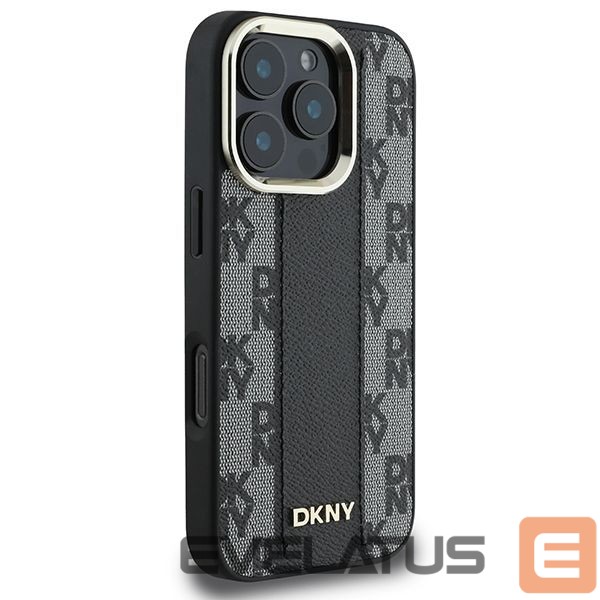 Cits mobilo telefonu aksesuārs DKNY Apple DKNY Checkered Pattern Magsafe iPhone 16 Pro Max Case - Black