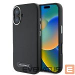 Cits mobilo telefonu aksesuārs Karl Lagerfeld  Karl Lagerfeld FW Metal Plate MagSafe iPhone 16 Case - Black 