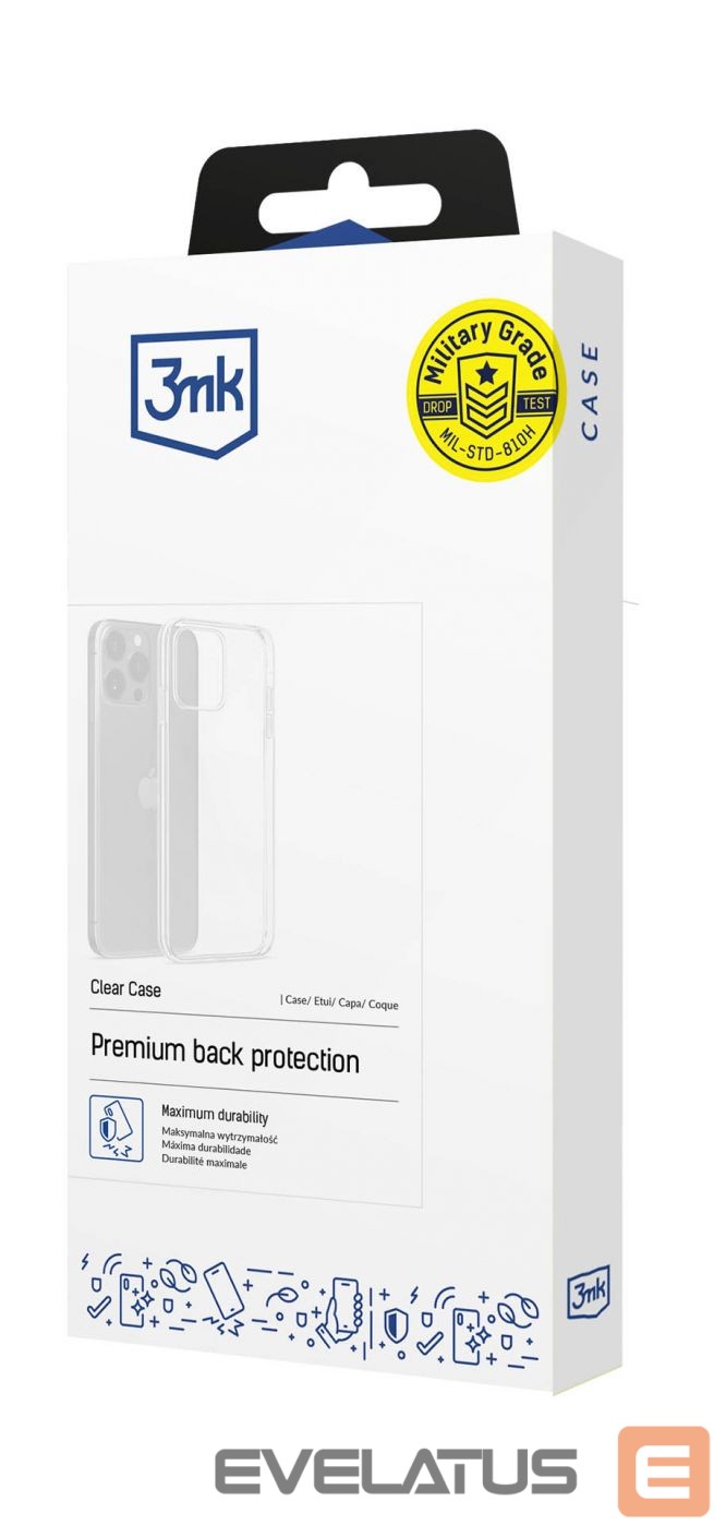 Cits mobilo telefonu aksesuārs 3MK Redmi Note 13 4G - 3mk Clear Case