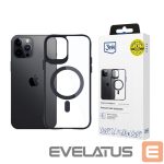 Cits mobilo telefonu aksesuārs 3MK  3mk Satin Armor MagCase with MagSafe for iPhone 12 Pro Max - Clear with Black Frame 