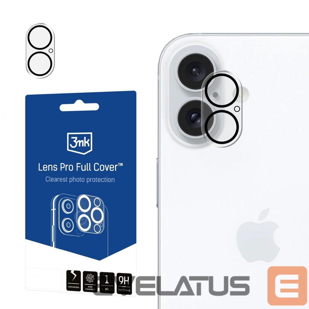 Cits mobilo telefonu aksesuārs 3MK Apple iPhone 16/16 Plus - 3mk Lens Pro Full Cover