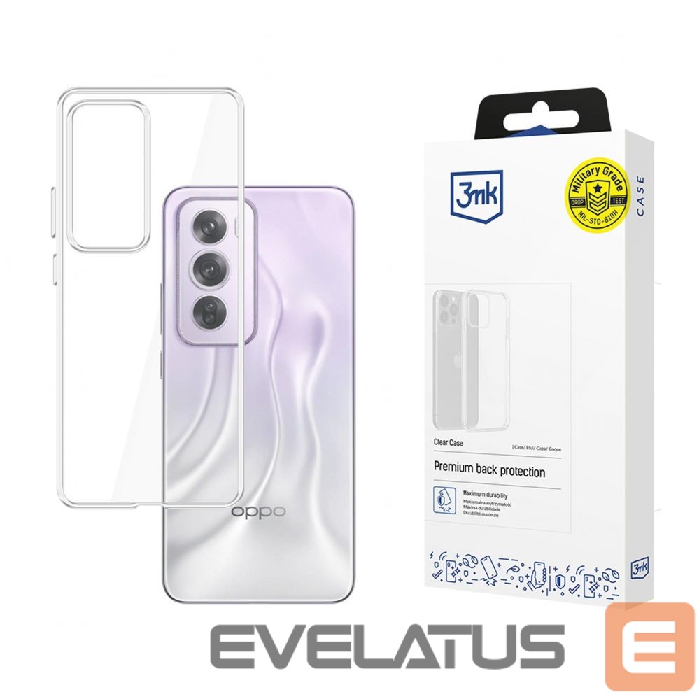 Cits mobilo telefonu aksesuārs 3MK Oppo Reno 12 - 3mk Clear Case