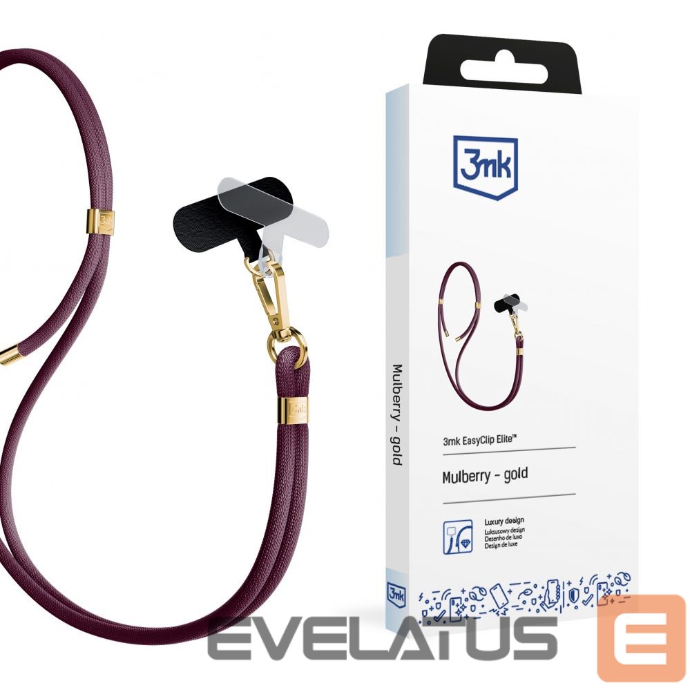 Cits mobilo telefonu aksesuārs 3MK Accessories Mulberry (gold) - 3mk EasyClip Elite