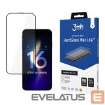 Cits mobilo telefonu aksesuārs 3MK  3mk HardGlass Max Lite Tempered Glass with Black Frame for iPhone 16 Pro 