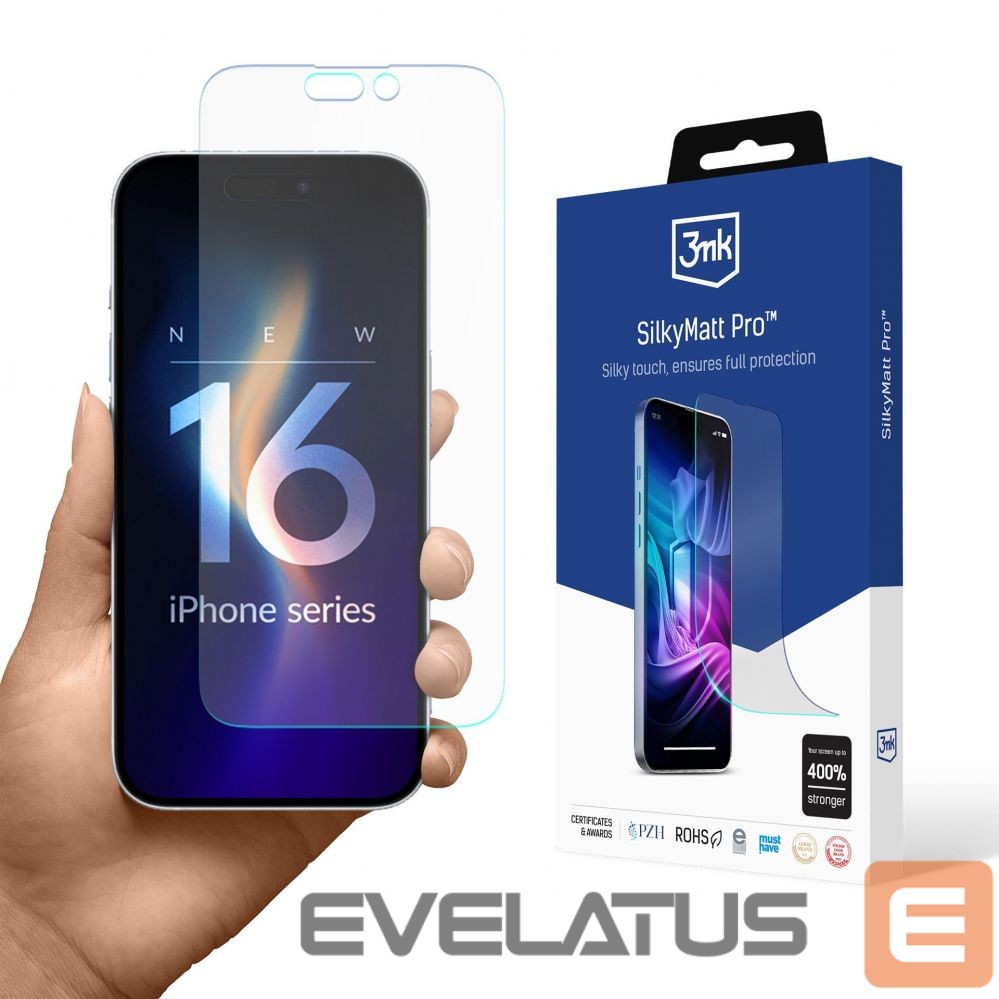 Cits mobilo telefonu aksesuārs 3MK Matte protective film 3mk Silky Matt Pro for iPhone 16 Pro Max