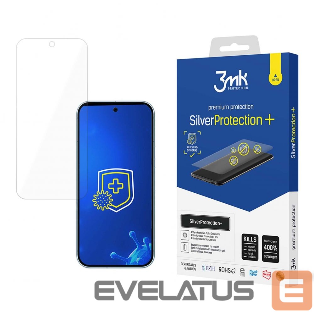 Cits mobilo telefonu aksesuārs 3MK Antibacterial protective film 3mk SilverProtection+ for Google Pixel 9 / 9 Pro