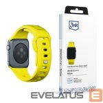 Cits mobilo telefonu aksesuārs 3MK  3mk Silicone Watch Strap for Apple Watch 38 / 40 / 41 mm - yellow 